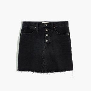 [NWT] Madewell Denim Mini Skirt in Black SIZE 24